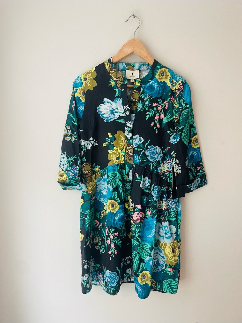 Tuckernuck Verdant Floral Royal Dress NWT